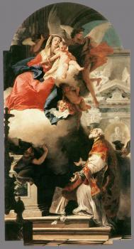 Giovanni Battista Tiepolo : The Virgin Appearing to St Philip Neri